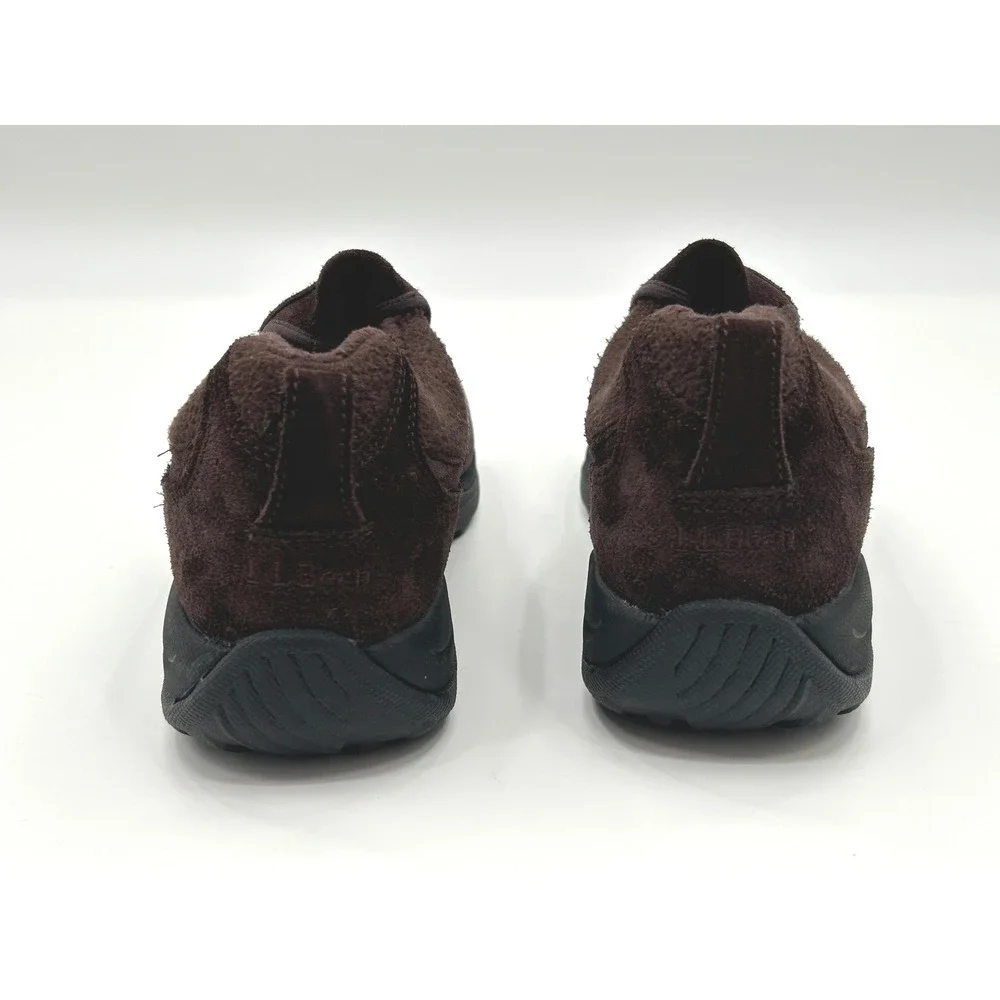 L.L Bean‎ PrimaLoft Suede Slip On Shoes Brown Cozy Outdoor Womens 8.5 - Picture 8 of 10